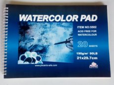 Aquarelpapier A4 (20 vellen) Watercolor pad - A4 (20 sheets)