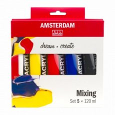 Amsterdam - Acrylverf mengset (5 x 120ml) Amsterdam - Acrylic paint mixing set (5 x 120ml)